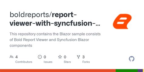 Github Boldreports Report Viewer With Syncfusion Blazor Components