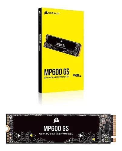 Disco Solido Corsair M 2 Nvme 1tb Mp600 Gs 4800mb Gen4 X4 Color Negro