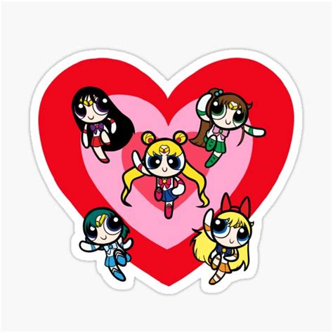 "Sailor Moon characters in a new art style, cute design with cartoon ...