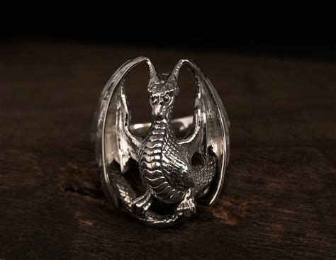 Dragon Ring // Silver Dragon Ring // 925 Sterling Silver // - Etsy