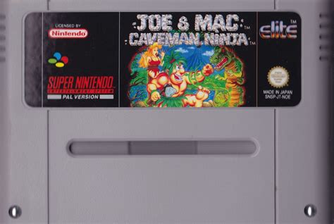 Joe Mac Caveman Ninja Cover Or Packaging Material Mobygames