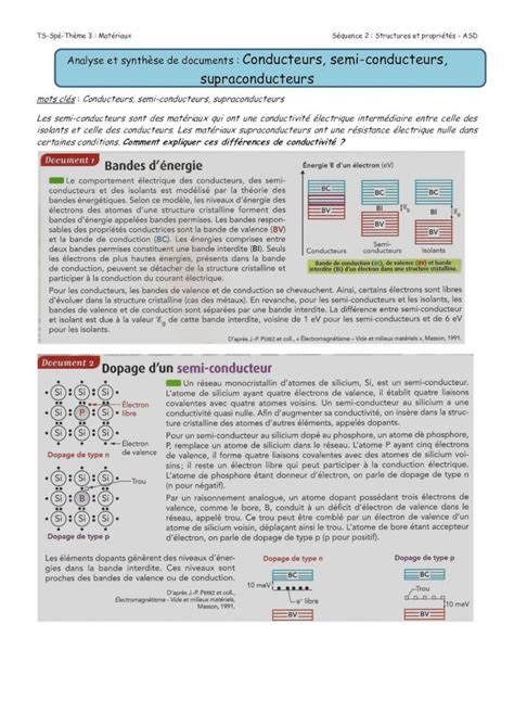 PDF Analyse et synthèse de documents Conducteurs semi PDF