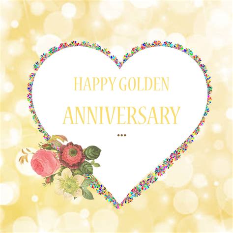 Golden Anniversary Rose Ecard Send A Charity Card Birthday Anniversary Thank You Farewell