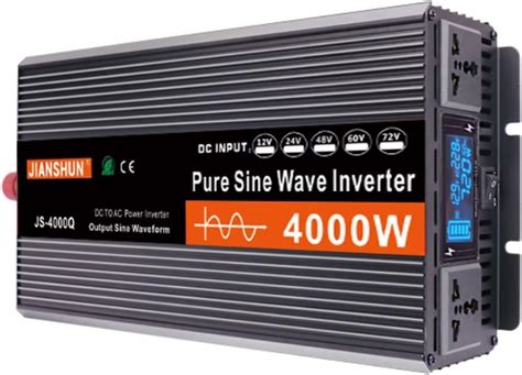 4000W 5000W 6000W Convertisseur de Tension 12V 24V 48V 60V 72V à 220V