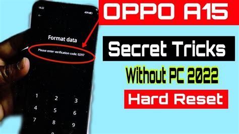 Hard Reset Oppo A Cph Remove Screen Lock Pattern Pin Password