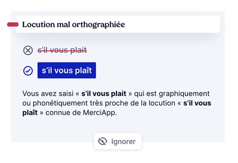 Écrit on sil vous plaît ou sil vous plait MerciApp