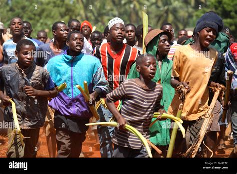 Mwaka Kogwa Celebration In Makunduchi Zanzibar Tanzania Stock Photo