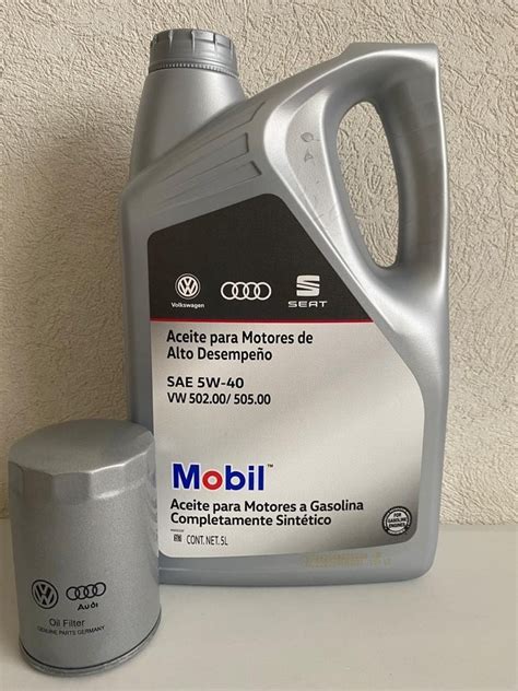 Kit Cambio De Aceite Jetta A4 Clasico 2 0 Original Mobil Mercado Libre