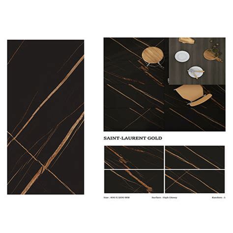 Multi Color Saint Laurent Gold 2x4 Glazed Vitrified Tiles At Best Price