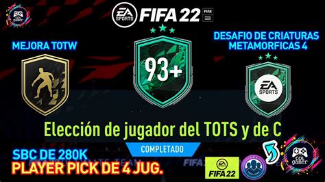 Sbc Mi Eleccion De Jugador Metamorfo Y Del Tots 93 SoluciÓn Fifa