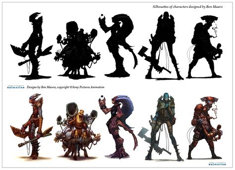 Character and Creature Design Notes: The use of Silhouettes in Concept ...