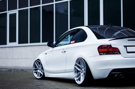 Cute White BMW 1-Series on Chrome Buttoms — CARiD.com Gallery