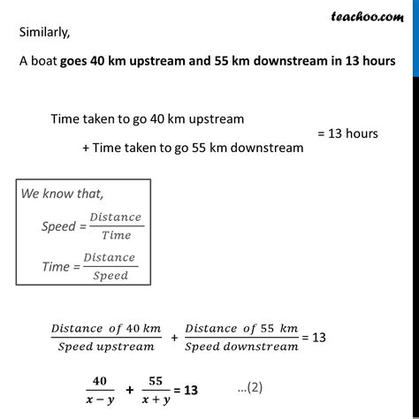 A Boat Goes 30 Km Upstream And 44 Km Downstream In 10 Hours [video]