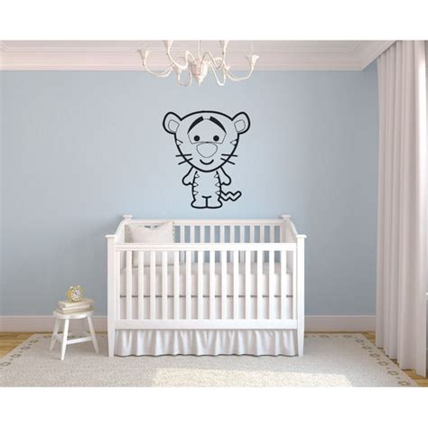 Cute Baby Tigger Tiger Winnie The Pooh Friends Cartoon Wall Sticker Art