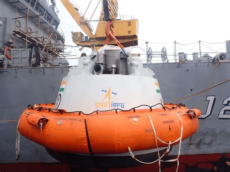 Isro And Indian Navy Begin Recovery Trials Of Gaganyaan Crew Capsule