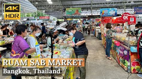 Bangkok Ruam Sab Market Looking For Lunch Food Court On Asok Road