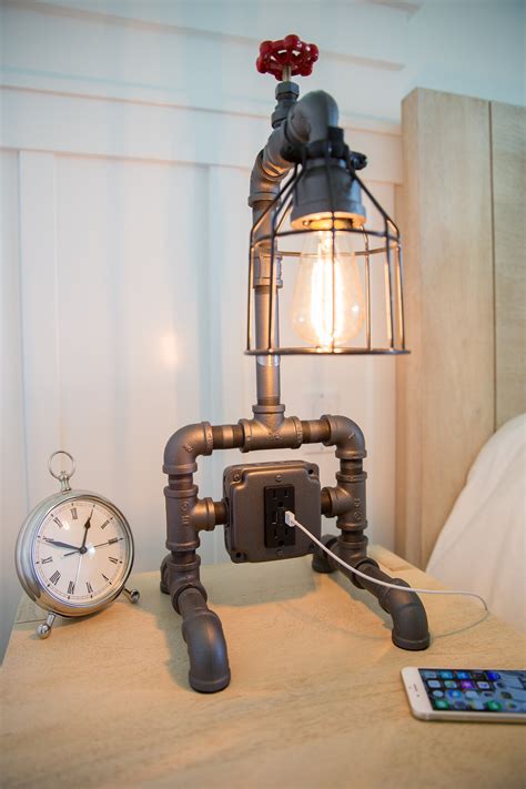 Arnwine Ironwerks Industrial Iron Pipe Lamp Rustic Modern Etsy