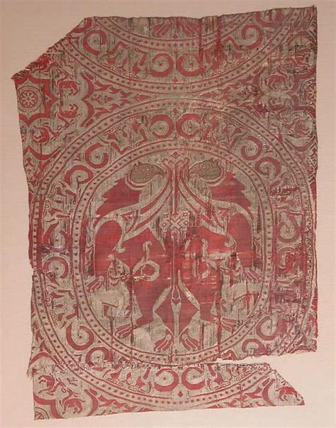 Textile Fragment From The Shrine Of San Librada Sig Enza Cathedral