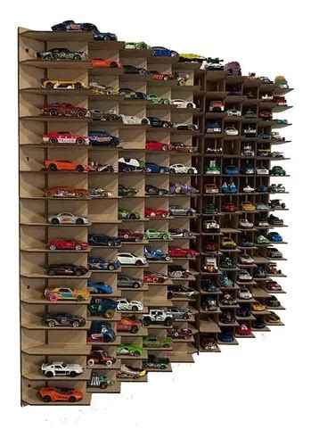 Exhibidor Repisa Para Hot Wheels Para 150 Carritos Mdf 3 Mm En Venta En