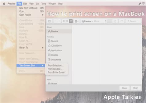 How to print screen on a Mac | Screenshot on MacBook Pro - AppleTalkies