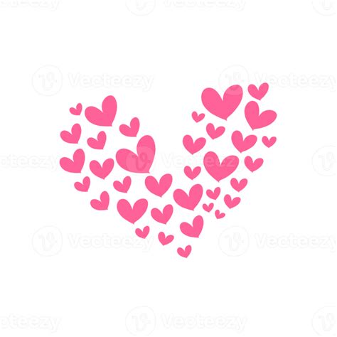 Pequeños Corazones Rosas 11996629 Png