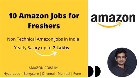 Top 10 Amazon Jobs For Freshers Non Coding Amazon Jobs In India 7 Lakhs Salary Youtube