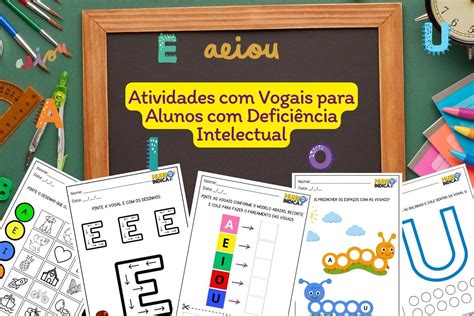 10 Atividades Vogais para Alunos Deficiência Intelectual