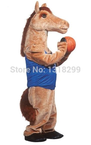 Mustang Horse Athlete Mascot Costume