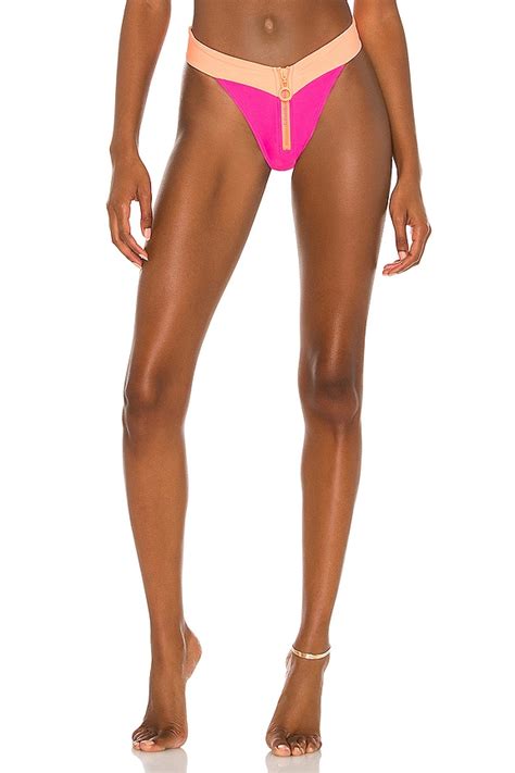 Adam Selman Sport X REVOLVE High Dive Bikini Bottom In Ultra Pink Mango