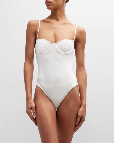 Anemos The Balconette Underwire One Piece Swimsuit Neiman Marcus