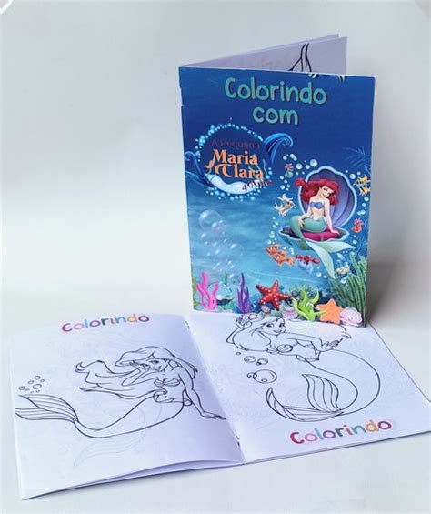 Mini Livro De Colorir Princesa Ariel Produtos Elo