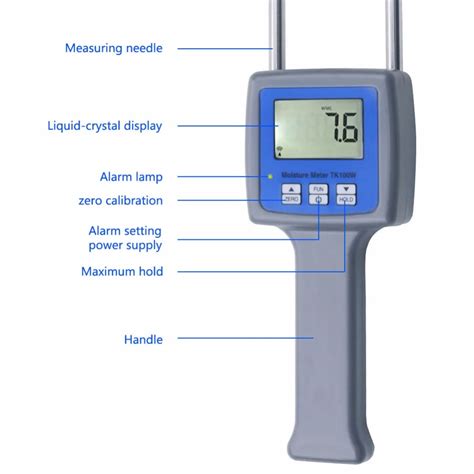 Instrumentos Eléctricos Wood Sawdust Moisture Meter Long Probe