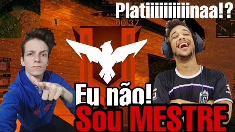 Live Ao Vivo Free Fire El Gato Zoando De Platina Nunca Mais