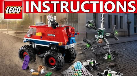 How To Build Lego Spider Man S Monster Truck Vs Mysterio Lego