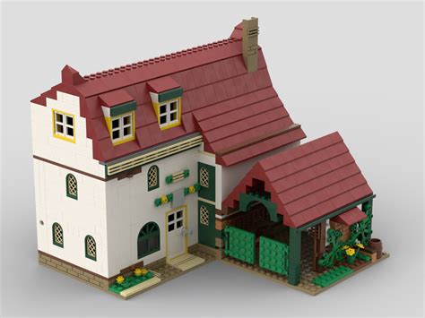 Lego Moc Foldable Farmhouse Playset By Ortwin Rebrickable Build