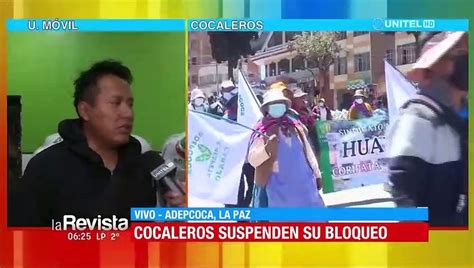 Adepcoca Suspende Marchas Y Bloqueo De Carreteras En Los Yungas De La