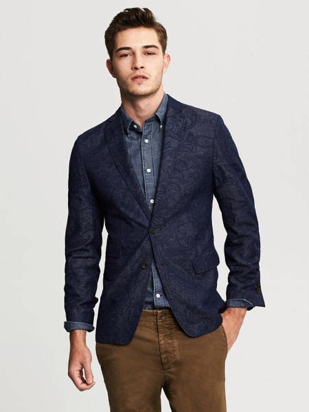 Banana Republic Heritage Paisley Blazer In Blue For Men Indigo Lyst