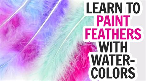 How To Paint Feathers With Watercolor How To Dye Feathers YouTube