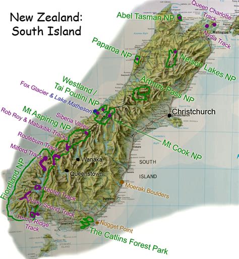 Map Of South Island Regional Political Map Of New Zealand