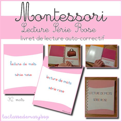 Pack de lecture Montessori Série rose