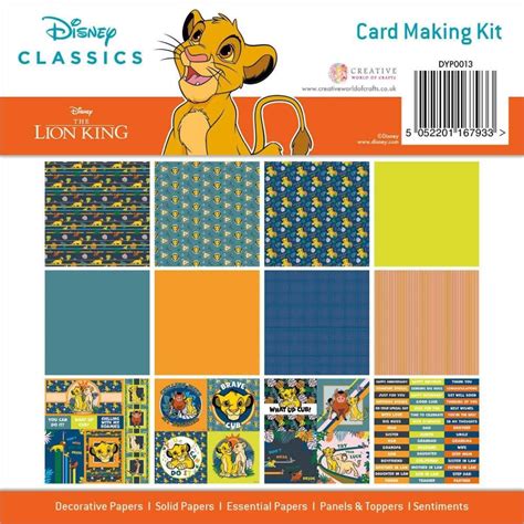 Creative Expressions Disney Classics X Card Making Kit The Lion