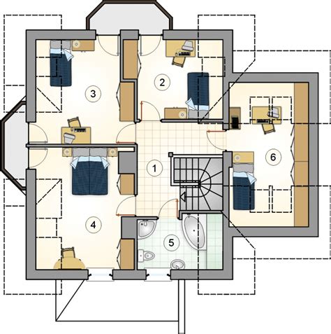 Proiect Superb De Casa Cu Mansarda Terasa Si Pridvor Idei Case