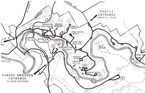 Letchworth State Park Map