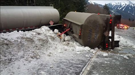 Eastbound I 90 Reopens After Tanker Crash Avalanche Control