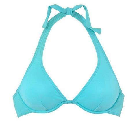 Marken Damen B Gel Bikini Top Oberteil Bademode Blau Gr Cup B Neu