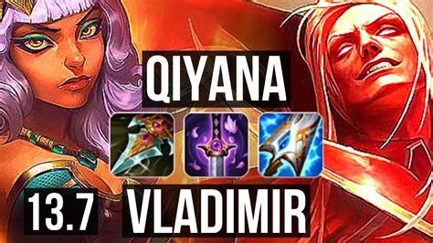 QIYANA Vs VLAD MID Rank 3 Qiyana 12 2 8 Legendary TR Challenger