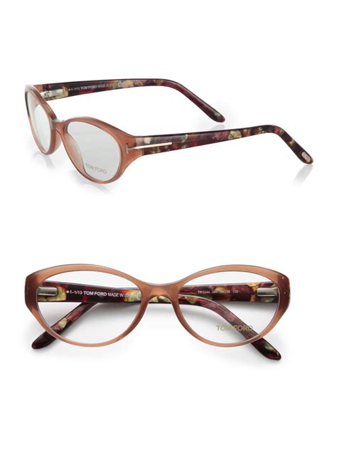 Tom Ford Oval Reading Glasses in Brown - Lyst