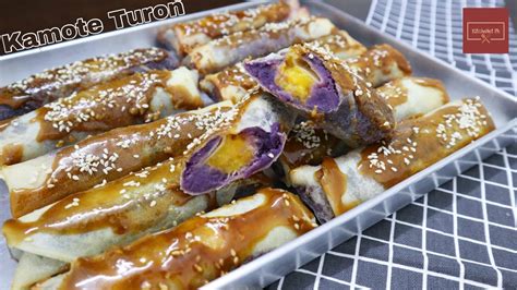 Kamote Turon Sweet Potato Spring Roll Kitchenet Ph Youtube