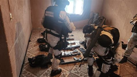 Detiene Guardia Nacional 5 Presuntos Delincuentes Y Aseguran Armas