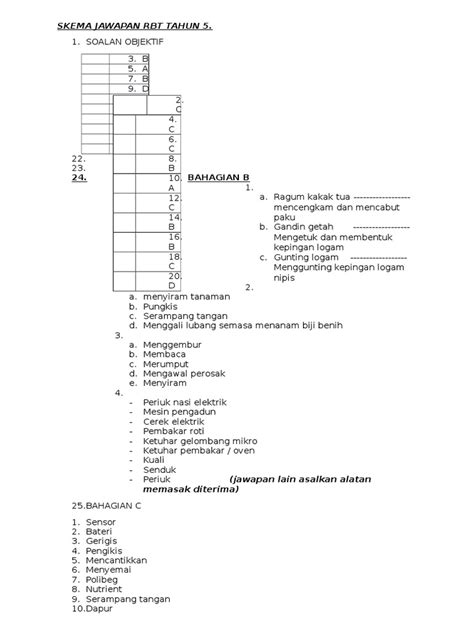 PDF Skema Jawapan Rbt Tahun 5 DOKUMEN TIPS